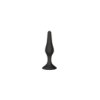 Plug Anal Noir en Silicone avec Ventouse Taille M 11,3 cm Pocket Pleasure + 1 dosette de lubrifiant